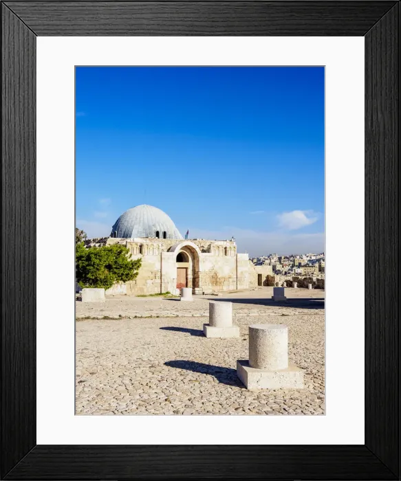 Framed Print : Umayyad Palace, Amman Citadel, Amman Governorate, Jordan