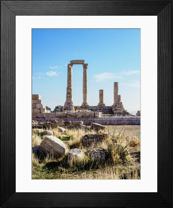 Framed Print : Temple of Hercules Ruins, Amman Citadel, Amman Governorate, Jordan Framed Print : Temple of Hercules Ruins, Amman Citadel, Amman Governorate, Jordan