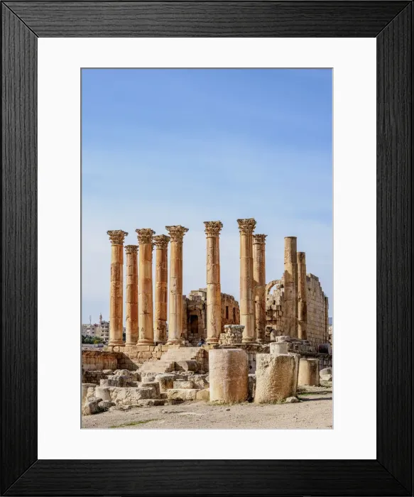 Framed Print : Temple of Artemis, Jerash, Jerash Governorate, Jordan