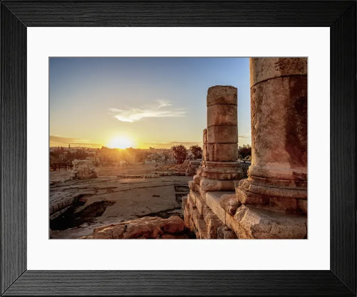 Framed Print : Temple of Hercules Ruins at sunset, Amman Citadel, Amman Governorate, Jordan Framed Print : Temple of Hercules Ruins at sunset, Amman Citadel, Amman Governorate, Jordan