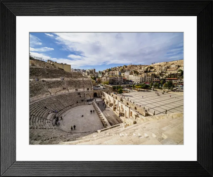 Framed Print : Roman Theater, Amman, Amman Governorate, Jordan Framed Print : Roman Theater, Amman, Amman Governorate, Jordan