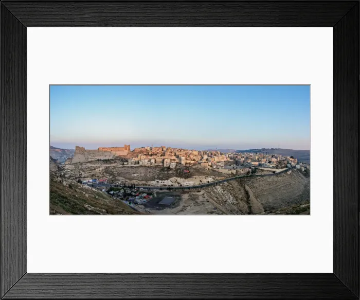 Framed Print : Kerak Castle at sunrise, Al-Karak, Karak Governorate, Jordan Framed Print : Kerak Castle at sunrise, Al-Karak, Karak Governorate, Jordan