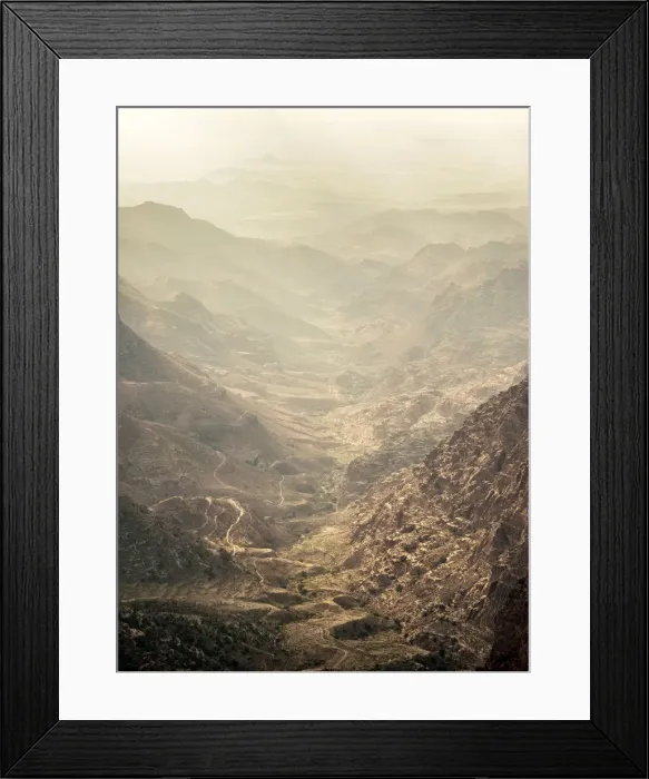 Framed Print : Dana Biosphere Reserve, elevated view, Tafilah Governorate, Jordan Framed Print : Dana Biosphere Reserve, elevated view, Tafilah Governorate, Jordan