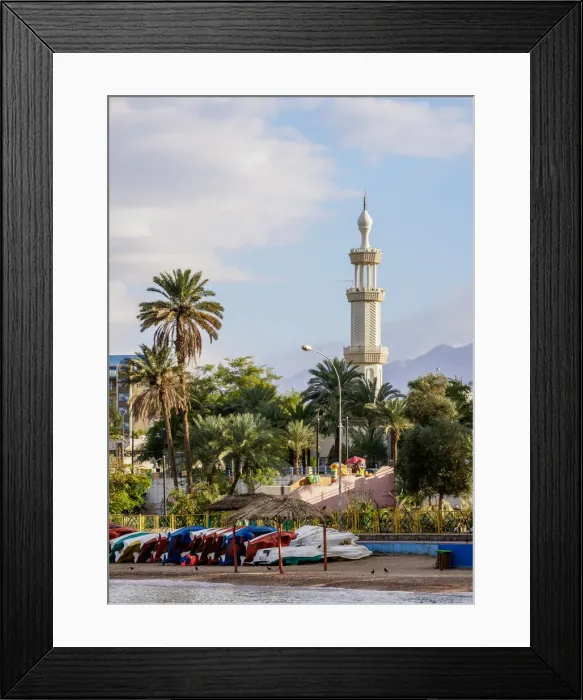 Framed Print : Aqaba, Aqaba Governorate, Jordan