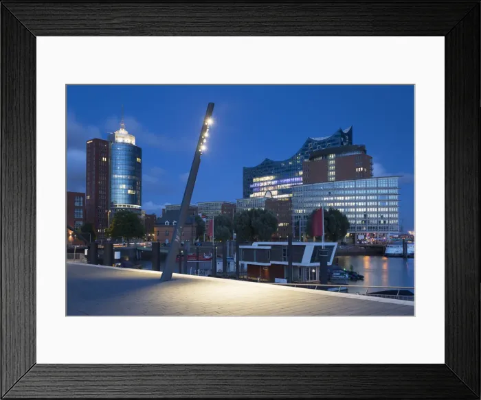 Framed Print : Elbphilharmonie concert hall, Elbpromenade and harbour, Hamburg, Germany Framed Print : Elbphilharmonie concert hall, Elbpromenade and harbour, Hamburg, Germany