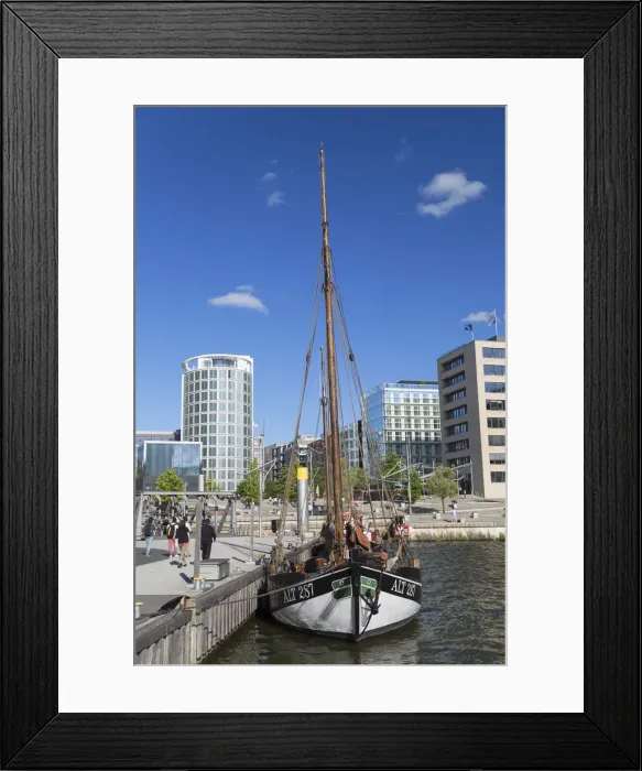 Framed Print : Magellan Terrace in HafenCity, Hamburg, Germany Framed Print : Magellan Terrace in HafenCity, Hamburg, Germany