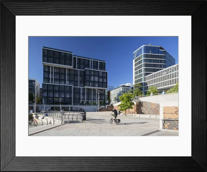 Framed Print : Marco Polo Terrace in HafenCity, Hamburg, Germany Framed Print : Marco Polo Terrace in HafenCity, Hamburg, Germany