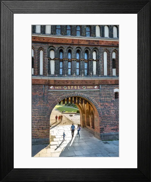 Framed Print : Holstentor, LAobeck, Baltic coast, Schleswig-Holstein, Germany
