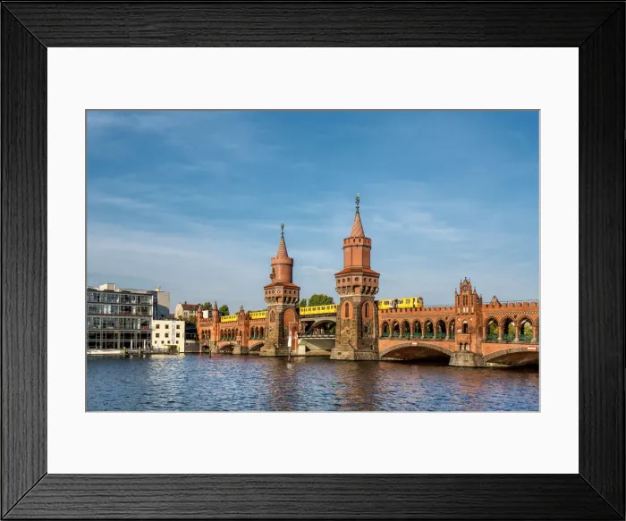 Framed Print : OberbaumbrAocke, Friedrichshain-Kreuzberg, Berlin, Germany Framed Print : OberbaumbrAocke, Friedrichshain-Kreuzberg, Berlin, Germany