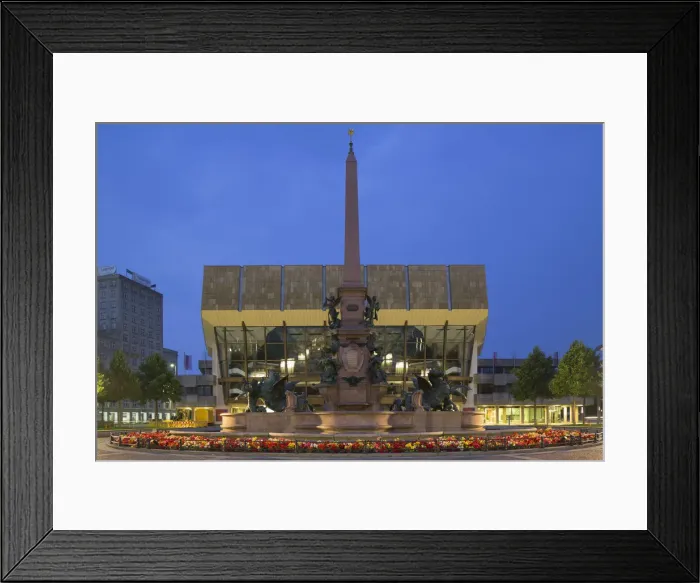 Framed Print : Neues Gewandhaus concert hall in Augustusplatz at dawn, Leipzig, Saxony, Germany Framed Print : Neues Gewandhaus concert hall in Augustusplatz at dawn, Leipzig, Saxony, Germany