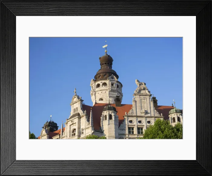 Framed Print : New Town Hall (Neues Rathaus), Leipzig, Saxony, Germany Framed Print : New Town Hall (Neues Rathaus), Leipzig, Saxony, Germany