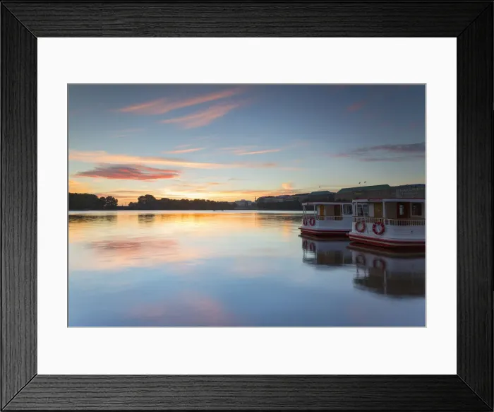 Framed Print : Binnenalster Lake at dawn, Hamburg, Germany Framed Print : Binnenalster Lake at dawn, Hamburg, Germany