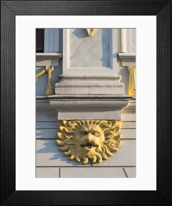 Framed Print : Detail of Old Stock Exchange (Alte Borse), Leipzig, Saxony, Germany