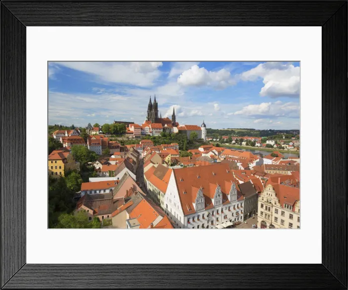Framed Print : View of Meissen, Saxony, Germany Framed Print : View of Meissen, Saxony, Germany