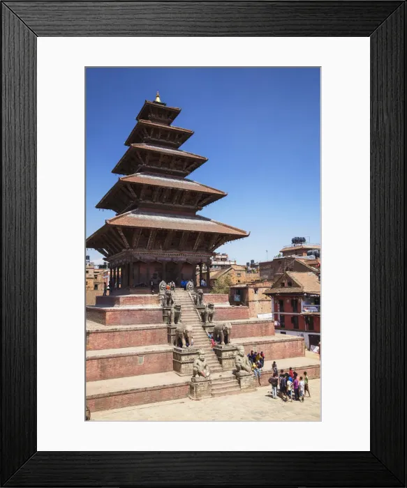 Framed Print : Nyatapola Temple, Taumadhi Tole, Bhaktapur (UNESCO World Heritage Site), Kathmandu Valley Framed Print : Nyatapola Temple, Taumadhi Tole, Bhaktapur (UNESCO World Heritage Site), Kathmandu Valley