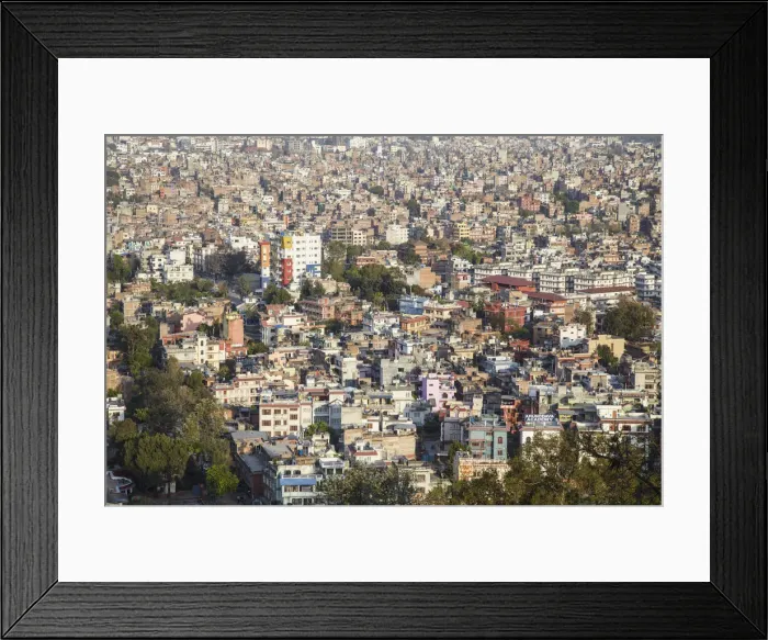 Framed Print : View of Kathmandu, Nepal Framed Print : View of Kathmandu, Nepal