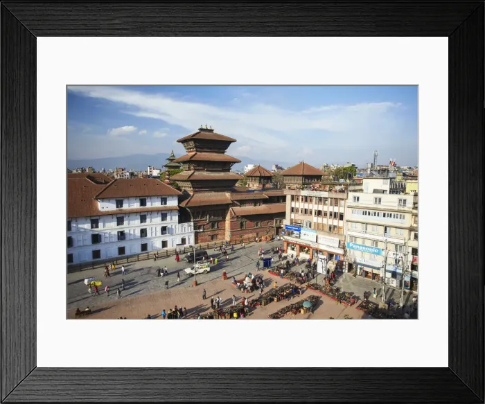 Framed Print : View of Basantapur Square, Durbar Square (UNESCO World Heritage Site), Kathmandu, Nepal Framed Print : View of Basantapur Square, Durbar Square (UNESCO World Heritage Site), Kathmandu, Nepal