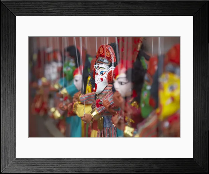 Framed Print : Traditional puppets, Kathmandu, Nepal Framed Print : Traditional puppets, Kathmandu, Nepal