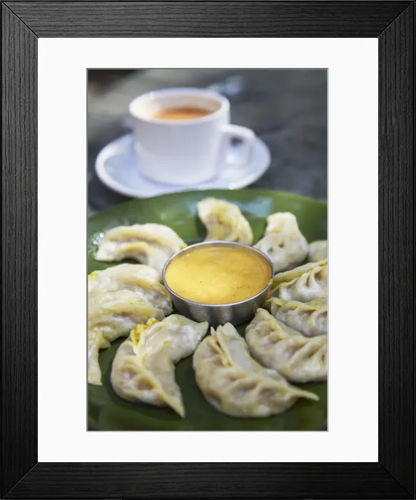 Framed Print : Momos (dumplings), Kathmandu, Nepal Framed Print : Momos (dumplings), Kathmandu, Nepal