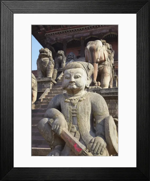 Framed Print : Statues of Nyatapola Temple, Taumadhi Tole, Bhaktapur (UNESCO World Heritage Site) Framed Print : Statues of Nyatapola Temple, Taumadhi Tole, Bhaktapur (UNESCO World Heritage Site)