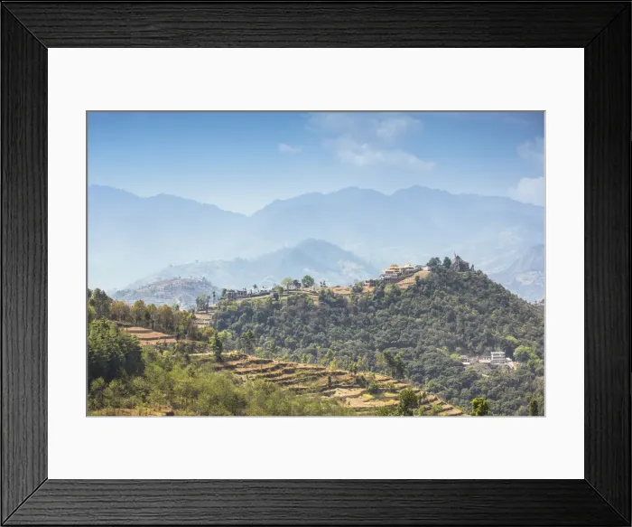 Framed Print : Namobuddha monastery complex, Dhulikhel, Kathmandu Valley, Nepal Framed Print : Namobuddha monastery complex, Dhulikhel, Kathmandu Valley, Nepal