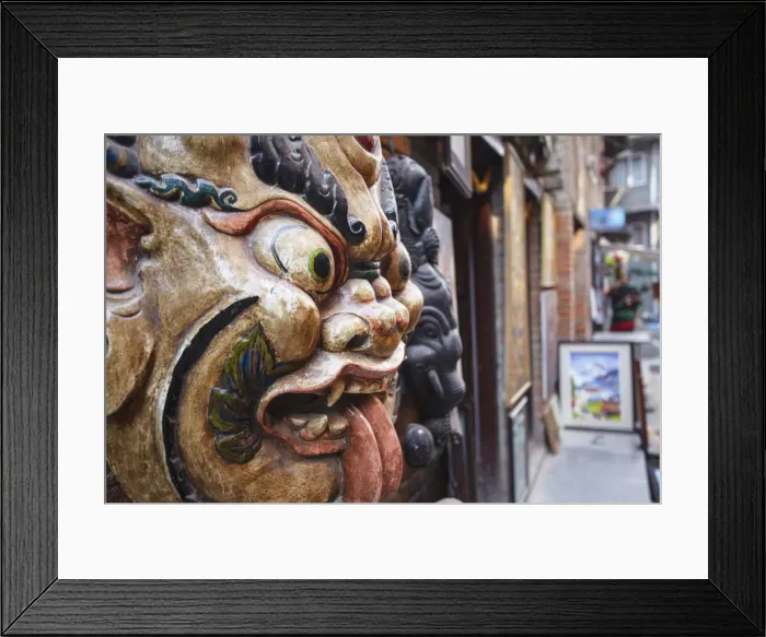 Framed Print : Traditional mask, Patan (UNESCO World Heritage Site), Kathmandu, Nepal Framed Print : Traditional mask, Patan (UNESCO World Heritage Site), Kathmandu, Nepal