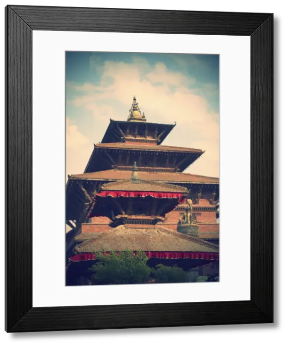 Framed Print : Taleju Temple, Durbar Square, Patan (UNESCO World Heritage Site), Kathmandu, Nepal