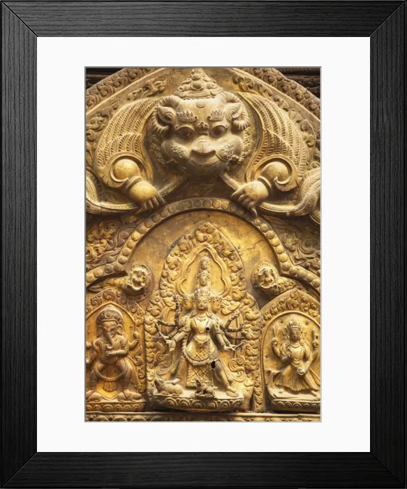 Framed Print : Detail above door of Patan Museum, Durbar Square, Patan (UNESCO World Heritage Site) Framed Print : Detail above door of Patan Museum, Durbar Square, Patan (UNESCO World Heritage Site)