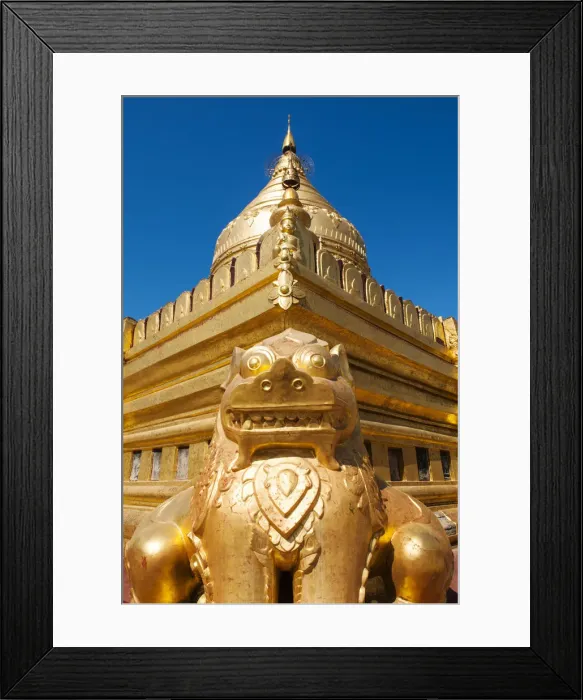 Framed Print : Gold leaf-gilded stupa at the Shwezigon Paya, Mandalay, Burma (Myanmar) Framed Print : Gold leaf-gilded stupa at the Shwezigon Paya, Mandalay, Burma (Myanmar)