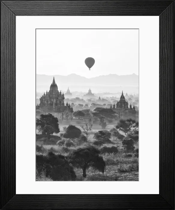 Framed Print : Bagan at sunrise, Mandalay, Burma (Myanmar) Framed Print : Bagan at sunrise, Mandalay, Burma (Myanmar)