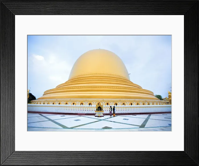 Framed Print : Asia, Southeast Asia, Myanmar, Sagain, Kaungmudaw pagoda near Mandalay Framed Print : Asia, Southeast Asia, Myanmar, Sagain, Kaungmudaw pagoda near Mandalay