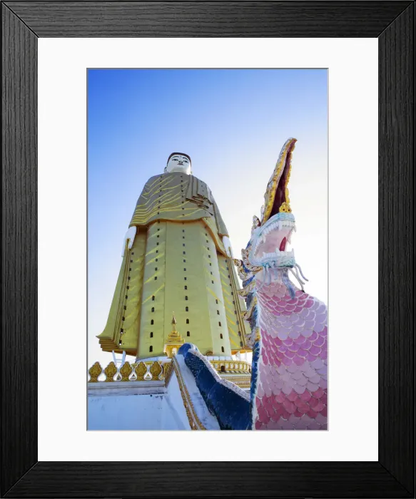 Framed Print : Asia, Southeast Asia, Myanmar, Bodhi Tataung Laykyun Sekkya standing Buddha statue Framed Print : Asia, Southeast Asia, Myanmar, Bodhi Tataung Laykyun Sekkya standing Buddha statue