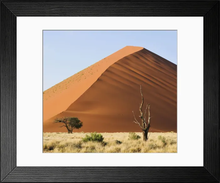 Framed Print : Red sand dunes in the Namib-Naukluft National Park, Namibia, Africa Framed Print : Red sand dunes in the Namib-Naukluft National Park, Namibia, Africa