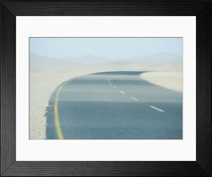 Framed Print : Sand on the road, Namibia, Africa Framed Print : Sand on the road, Namibia, Africa