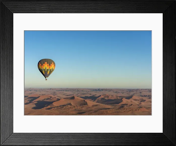 Framed Print : Africa, Namibia, Sossusvlei. Ballooning over the namib desert Framed Print : Africa, Namibia, Sossusvlei. Ballooning over the namib desert