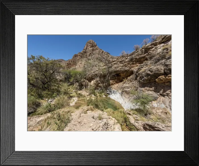 Framed Print : Africa, Namibia. Water pools in the Naukluft Mountains Framed Print : Africa, Namibia. Water pools in the Naukluft Mountains
