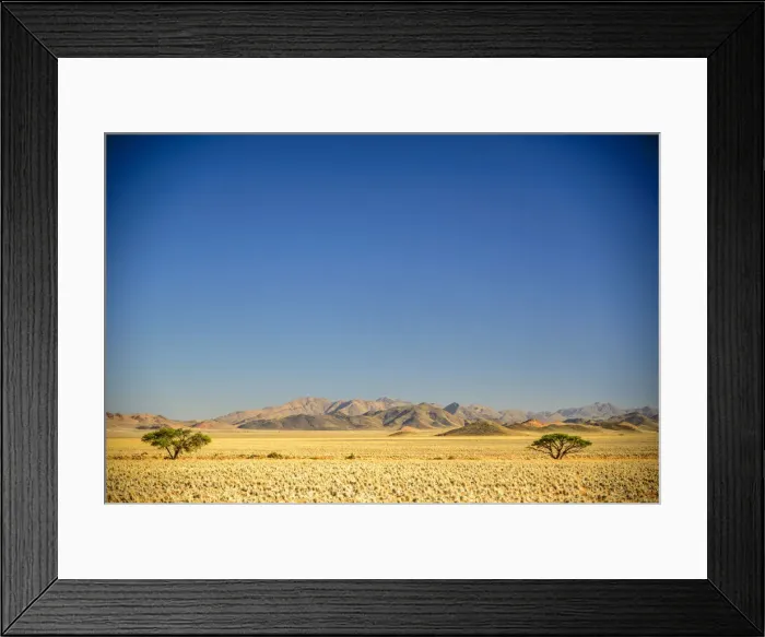 Framed Print : Africa, Namibia. a dry landscape near the Tiras Mountains