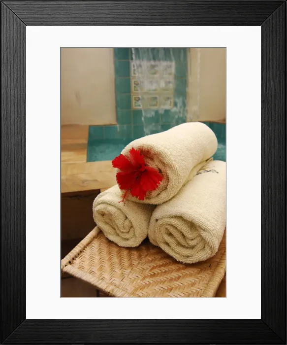 Framed Print : Wellness, Aquum Spa, Full Moon Resort, Maldives