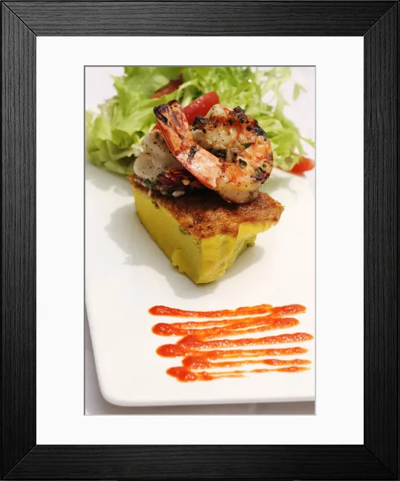 Framed Print : Torta Espagnola with Gambas, Kanuhura Island, Lhaviyani Atoll, Maldives Framed Print : Torta Espagnola with Gambas, Kanuhura Island, Lhaviyani Atoll, Maldives