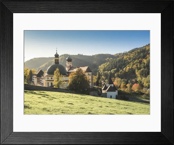 Framed Print : MAonstertal, Black Forest (Schwarzwald), Breisgau-Hochschwarzwald, Baden-WAorttemberg