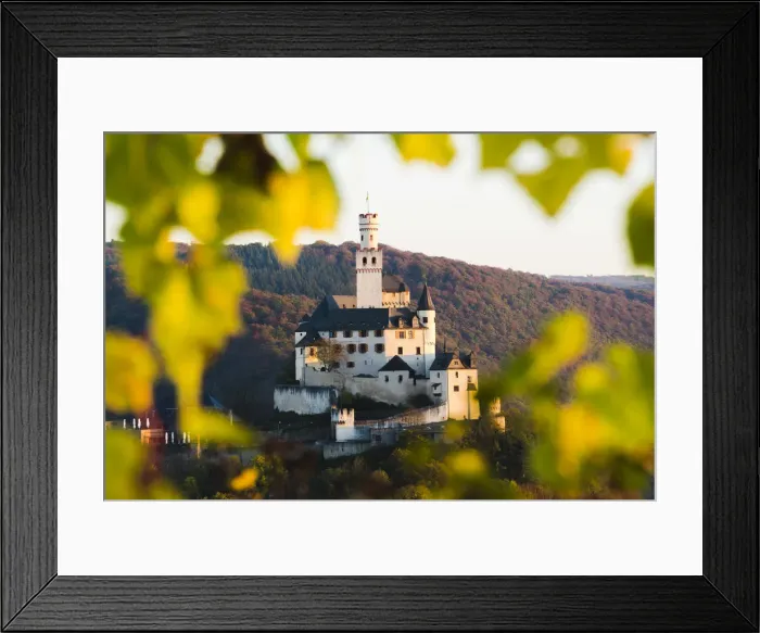 Framed Print : Marksburg Castle, Braubach, Rhein-Lahn-Kreis, Rhineland-Palatinate, Germany Framed Print : Marksburg Castle, Braubach, Rhein-Lahn-Kreis, Rhineland-Palatinate, Germany