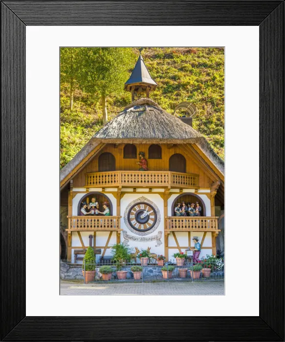 Framed Print : Cuckoo clock house, Black Forest, Baden-WAorttemberg, Germany Framed Print : Cuckoo clock house, Black Forest, Baden-WAorttemberg, Germany