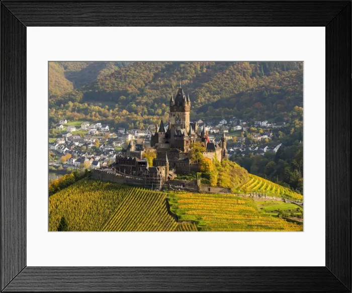 Framed Print : Cochem Castle, Cochem, Cochem-Zell district, Rhineland-Palatinate, Germany Framed Print : Cochem Castle, Cochem, Cochem-Zell district, Rhineland-Palatinate, Germany