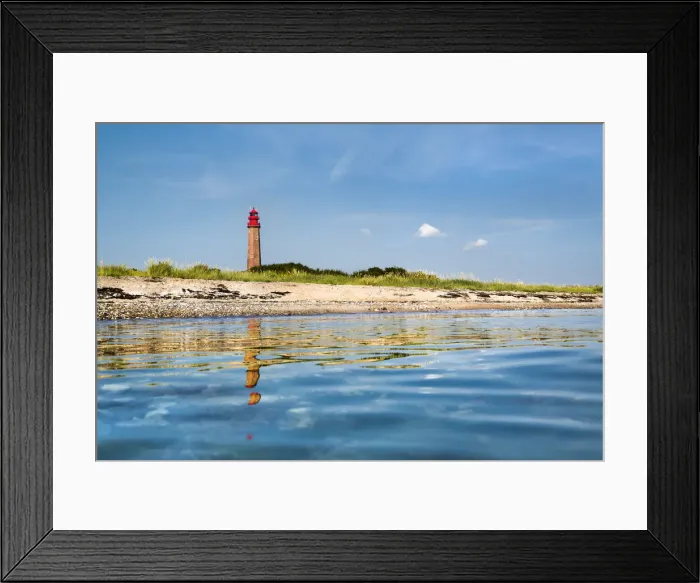 Framed Print : Lighthouse FlAogge, Fehmarn island, Baltic coast, Schleswig-Holstein, Germany Framed Print : Lighthouse FlAogge, Fehmarn island, Baltic coast, Schleswig-Holstein, Germany