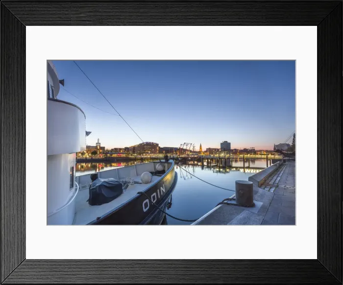 Framed Print : City and harbour, Kiel, Baltic coast, Schleswig-Holstein, Germany Framed Print : City and harbour, Kiel, Baltic coast, Schleswig-Holstein, Germany