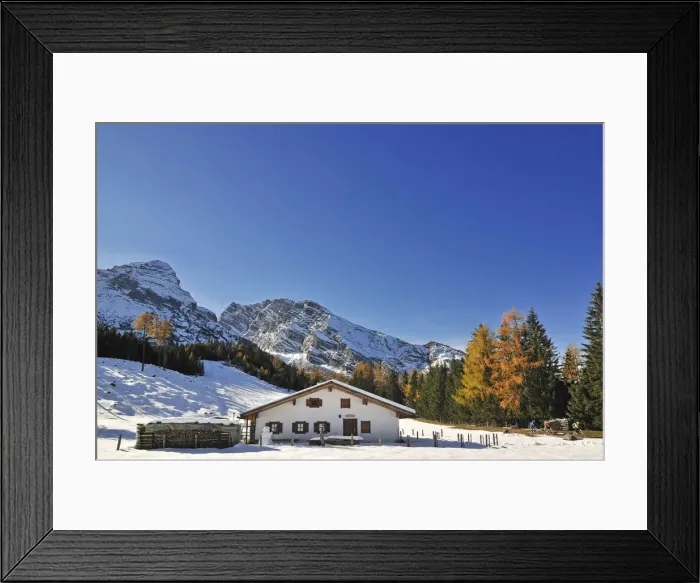 Framed Print : Mountain hut, Berchtesgadener Land, Bavaria, Germany Framed Print : Mountain hut, Berchtesgadener Land, Bavaria, Germany