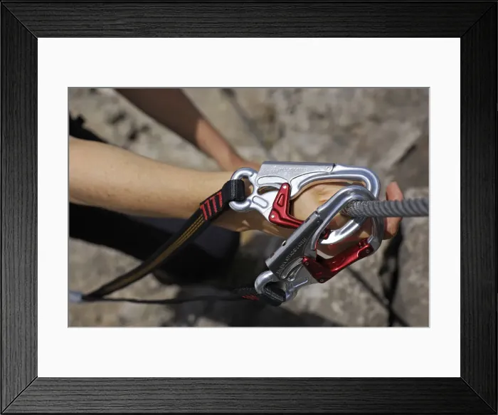 Framed Print : Carabiner, Climbing, Oberstdorf, Bavaria, Germany (MR) Framed Print : Carabiner, Climbing, Oberstdorf, Bavaria, Germany (MR)