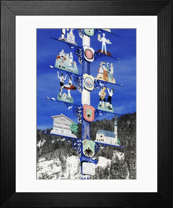 Framed Print : Maypole, Bavaria, Germany Framed Print : Maypole, Bavaria, Germany