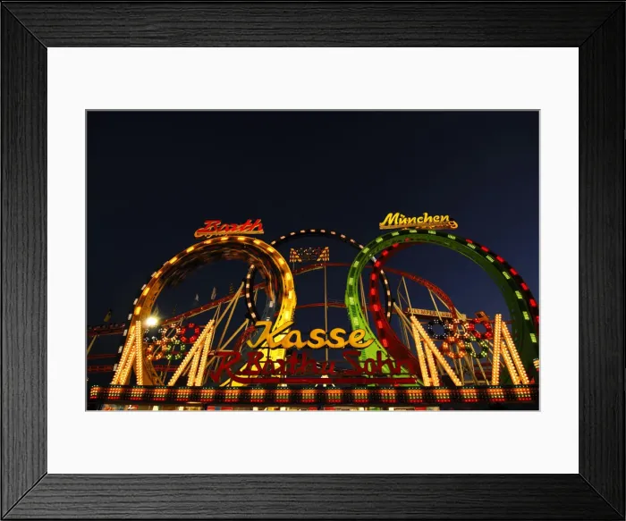 Framed Print : Barths Olympia Rolling Coaster, Oktoberfest, Munich, Germany Framed Print : Barths Olympia Rolling Coaster, Oktoberfest, Munich, Germany