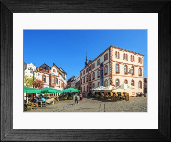 Framed Print : Town hall at the Castle Place, St, Wendel, Saarland, Germany Framed Print : Town hall at the Castle Place, St, Wendel, Saarland, Germany